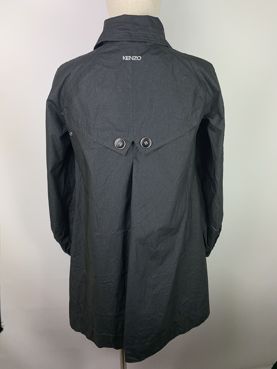 レビュー高評価の商品!の商品をすべて Kenzo Jeans black S 36 size coat trench women's vintage ジャケット・アウター