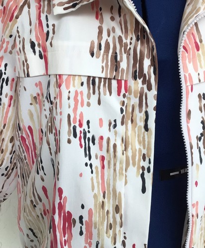 LADIES JACKET DUE PER DUE COLLARED 3/4 SLEEVE WITH ELASTIC WAISTBAND & ZIP UP - Picture 8 of 12