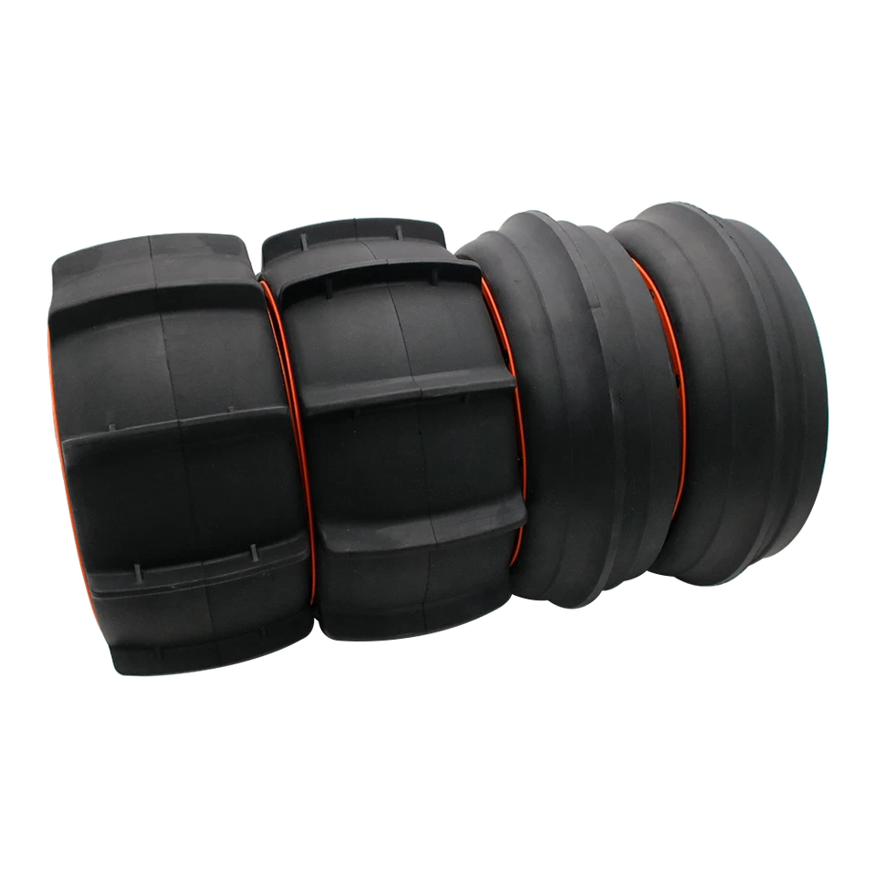 Desert Sand Front Rear Wheel Tires w/ Nylon Rims For RC 1/5 HPI Rovan Baja 5B SS - Image 4 of 4