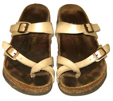 Women's BIRKENSTOCK Mayari Pearl/Ivory Toe Loop Sandals 37 6-6.5