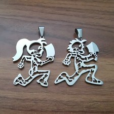 Couple Hatchetman Charms Stainless Steel ICP Juggalo Pendant necklace Chain 30''