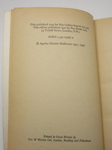 Mrs. McGinty's Dead AGATHA CHRISTIE 1970 Hercule Poirot 1st Pan PB Edition - Picture 5 of 6