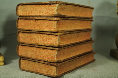 lot rare antique old leather Bible books French Nouveau Testament 1700-1702 - Picture 2 of 10
