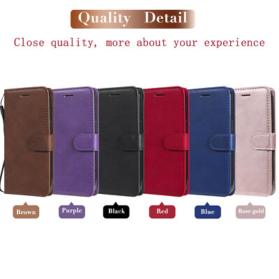 For Various Model Fashion Book Flip Wallet PU Leather Case Stand Cover Shell New