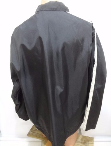Guinness 2XLT Roots Black Nylon Lined Windbreaker Jacket Made in Canada - Picture 4 of 6