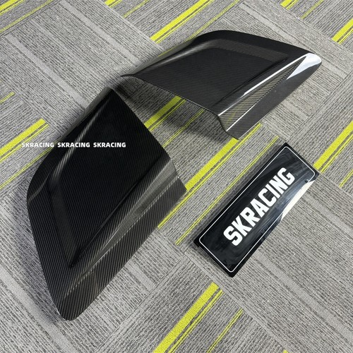 Dry Carbon Fiber Door Fenders Side Blade Panel Trims Fits 2020-2023 Audi R8 V10 - Picture 7 of 19