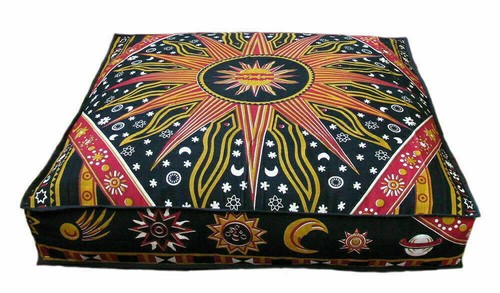 Nuevo Algodón Indio Cuadrado Tapa de Mandala Bohemio Funda Cojín Suave Almohadón - Imagen 2 de 5