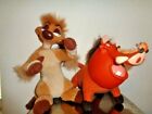 Lion King Warthog Pumbaa & Timon Meerkat Disney 8" Stuffed Plush w/ Rubber Heads