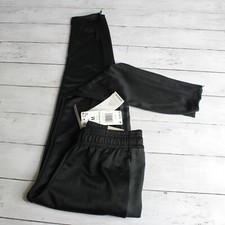 Adidas Girl's Athletic Soccer Pants Size M 10-12 Black Gray Activewear