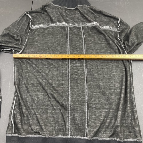 Buckle Black Full Zip Light Weight Sweater sz XLarge Athletic Fit - Picture 5 of 6
