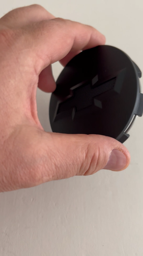 Black Chevy Wheel Center 4 Caps Dot Black Emblem for Chevrolet Silverado Tahoe - Video 1 of 1