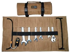 MELOTOUGH 32 Pockets Waxed Canvas Tool Roll Up Pouch Wrench Roll Organizer fo...