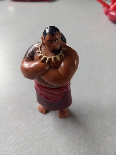 Figura PVC Disney Moana Chief Tui 3" adorno pastel Excelente Estado - Imagen 3 de 3