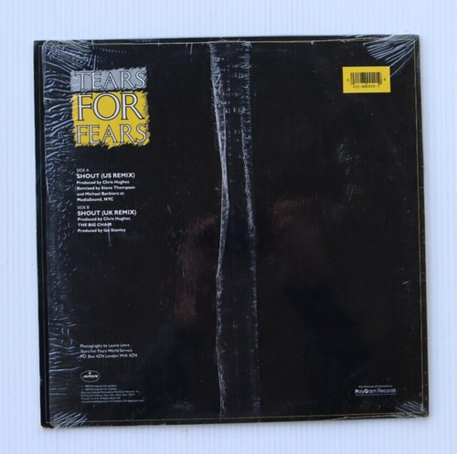 1984 Near Mint TEARS FOR FEARS Shout (US &UK REMIXES) 12" in SHRINKWRAP - Picture 3 of 4