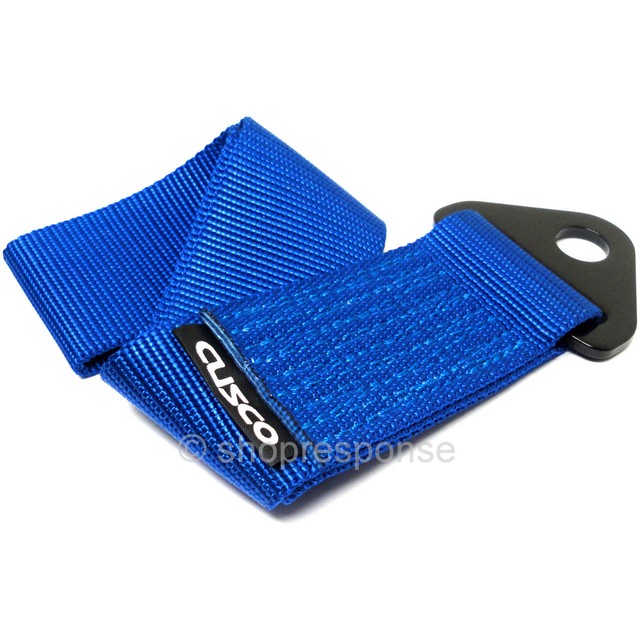Cusco Universal Fabric Tow Strap Hook Blue Made in Japan 00BCTSBL