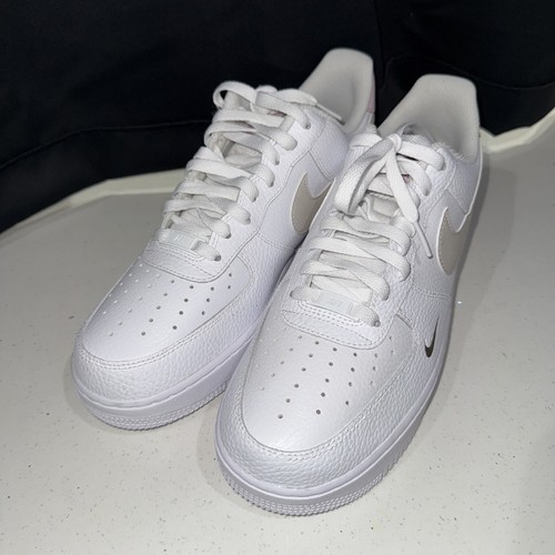 Nike Air Force 1 07 AF1 White Light Orewood Women Sz 11.5 / Men Sz 10 HF9992-100 - Picture 3 of 6