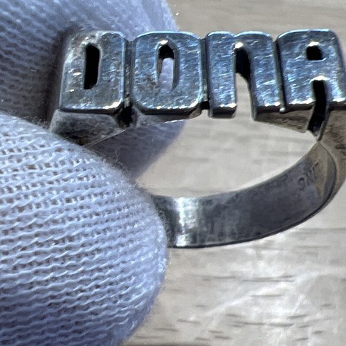 Sterling Ring Größe 8 mit "Dona" Lot 495 - Bild 9 von 9