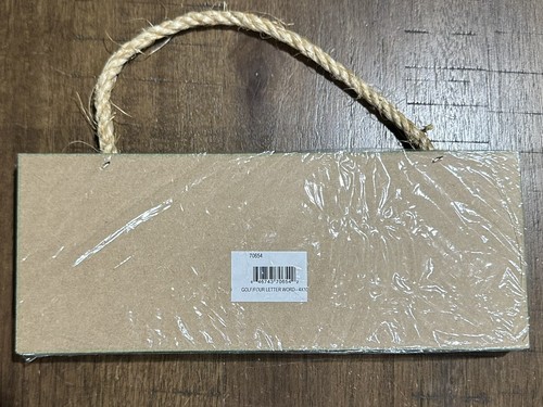 GOLF, Because All Other Four Letter Words Were Taken 10”x4” Green Hanging Sign - Picture 4 of 4