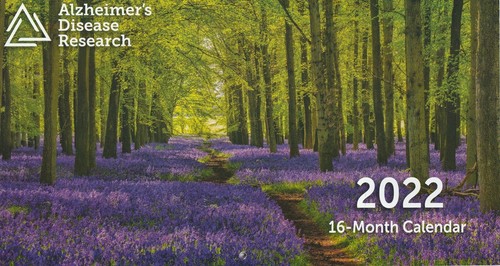 2022 Alzheimer's Disease Research 16 Month Wall Calendar Flowers Nature