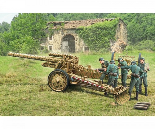 7082 Italeri 1:72, WWII,150-mm-Haubitze SFH18,15cm FieldHowitzer/10,5cm FieldGun - Picture 2 of 11