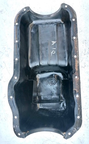 DATSUN NISSAN A12 A14 A15 OIL PAN WITH OIL INDICATOR WITH OIL REAR SUMP USED - Picture 12 of 13