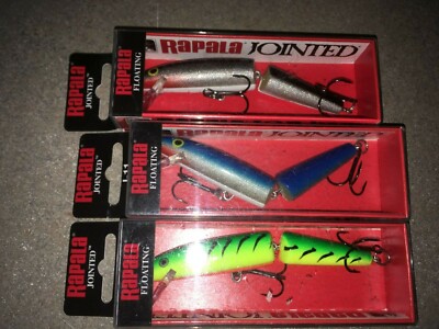 RAPALA JOINTED 11/'s ==3 SILVER COLORED FISHING LURES-J11