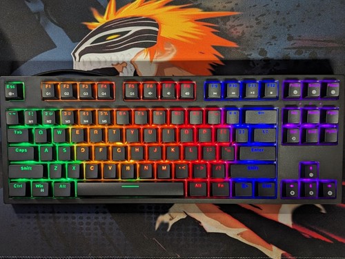 Teclado mecánico con cable para juegos TECURS 5 teclas macro 87 teclas compacto - Imagen 10 de 10