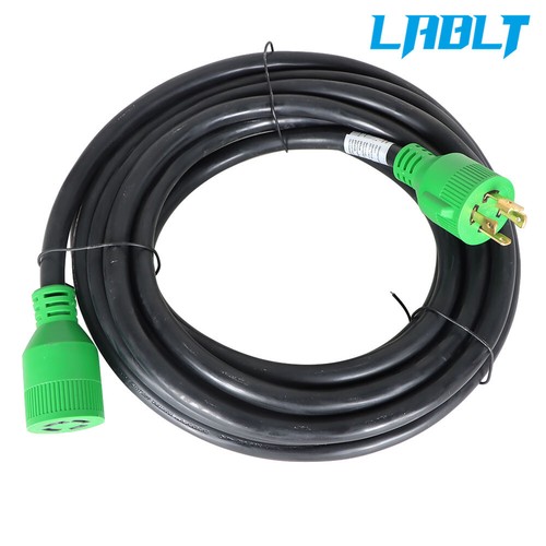LABLT 15~100 FT 30Amp Generator Cord RV Power Extension Cord & Power Inlet Box - Foto 2 di 19