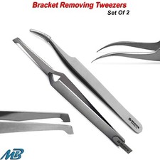 Orthodontic Bracket Holding Removing Tweezers Placing Forceps Dental Instruments
