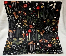 Mushroom Enchanted Forest Nature Tapestry Linen Throw Pillow Cover Home Decor