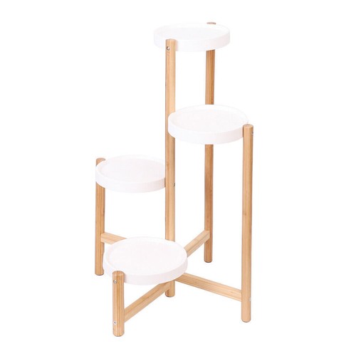 Outdoor Indoor Metal Wooden Plant Stand Planter Flower Pot Garden Shelf Shelving - Picture 227 of 542