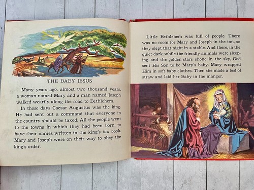 Stories of Jesus Whitman Publishing Company 1954 Hardcover Robbie Trent, Rahmen - Bild 4 von 7