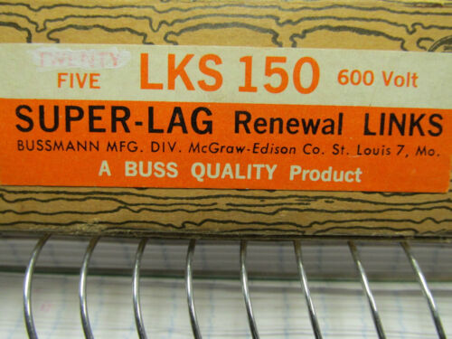 5 NEW BUSSMANN RENEWAL LINKS LKS 150 60V. . WL168 5 NEW BUSSMANN RENEWAL LINKS LKS 150 60V. . WL168