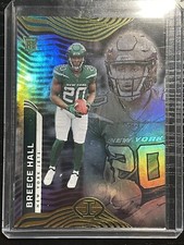 🔥Breece Hall.Rookie Card. Gold Refractor. 2022 Panini Illusions Football.#75🔥