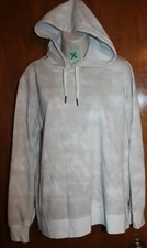 OLD NAVY Ladies' Medium HOODIE SWEATSHIRT gray/white EUC