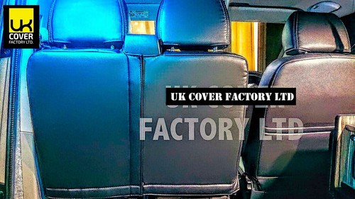 VAN SEAT COVERS FORD TRANSIT CUSTOM 2013 to 2023 LEATHERETTE PREMIUM BENTLEY - Picture 38 of 38