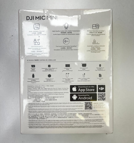 DJI Mic Mini (2TX+1RX) Mini Wireless Microphone Full Set Brand new & Sealed - Picture 5 of 5