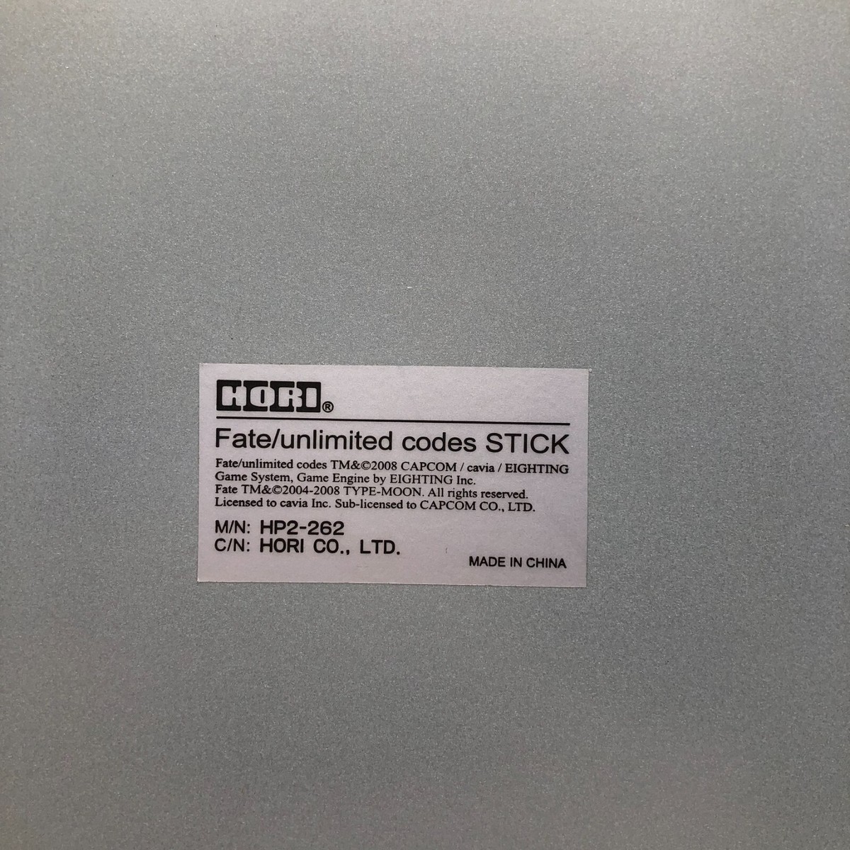 HORI Fate unlimited codes STICK PS2 controller Tested