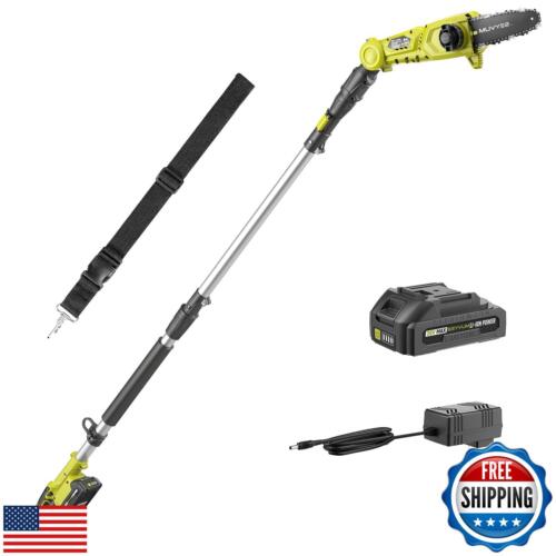 SEYVUM Pole Saw Cordless 8-Inch, 15FT Max Reach, 2.0Ah Battery and Charger In