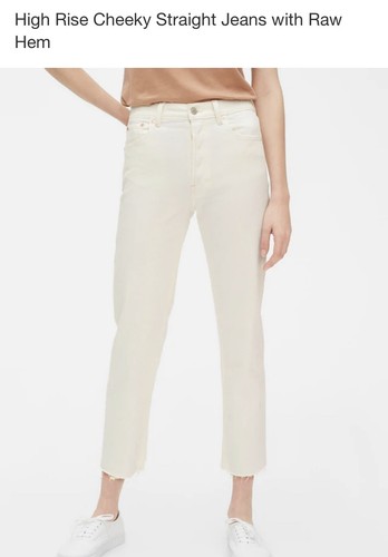 Gap High Rise Cheeky Jeans With Raw Hem 