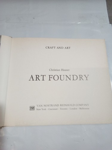 art foundry craft and art Christian Hauser Hardcover W/Dust Jacket - Picture 8 of 13