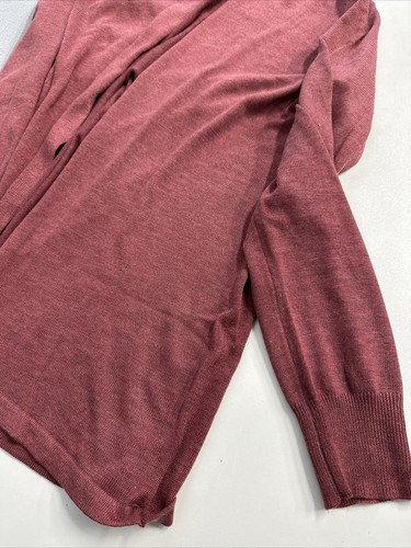 Ella Moss Ladies Cozy Cardigan Large 12-14 Red NEW No tags Pulled Thread Shouldr - Picture 4 of 13
