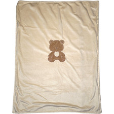 Sam Salem Sons Brown Tan Teddy Bear Baby Blanket Lovey 3D Ears RN: 31526