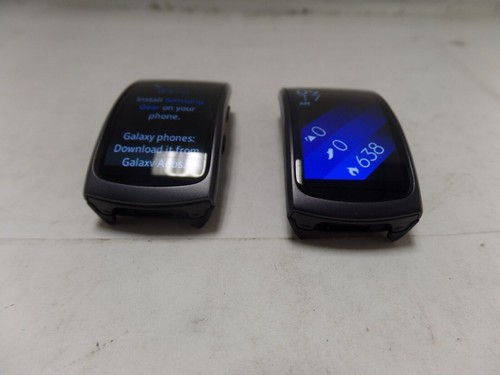 LOT OF 2PCS Samsung Gear Fit2 Watch SM-R360 AMOLED Sport Watch Black AS-IS READ - Picture 6 of 12