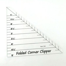Folded Corner Clipper Quilting Templates Ruler  FCC-01