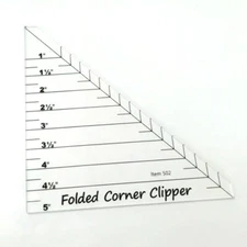 Folded Corner Clipper Quilting Templates Ruler # FCC-01