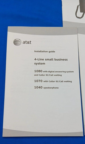 AT&T Manuale Utente Guida 1070 Riferimento Guida Installazione Sistema di Risposta Telefonica - Foto 2 di 8
