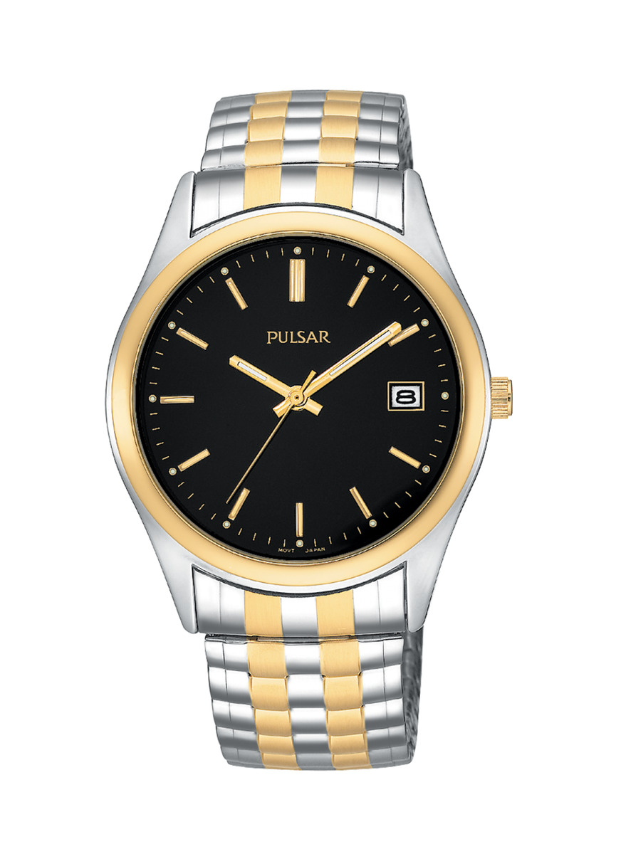 Pulsar two deals tone mens watch