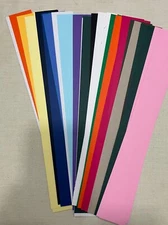 Lot of 40+ Creative Memories, Mixed Colors, 1  1/2 x 12 Border Strips