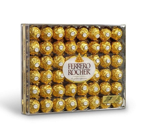 FERRERO ROCHER CHOCOLATE HAZELNUT CHOCO FILLING WAFER BOX GIFT 48 PIECES 600g - Picture 6 of 10